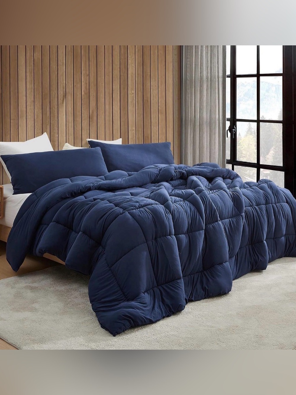 Madison Park Coleman Plush HeiQ Smart Temperature Down Alternative Blanket, King